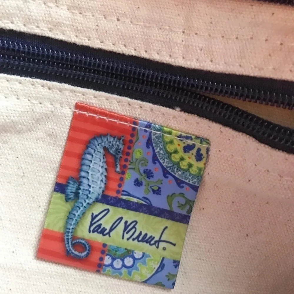 Paul Brent Nautical Purse Red White Blue Coastal Cowgirl Beach Fun Americana